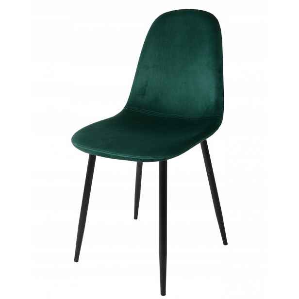 Křeslo Dankor Design dsw velur bote zeleň, černé