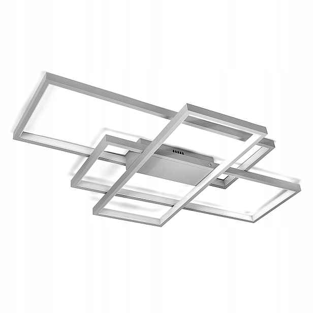 Lampa Stropní Svítidlo stropní Led lustr Antracit 80W Dálkový Ovladač