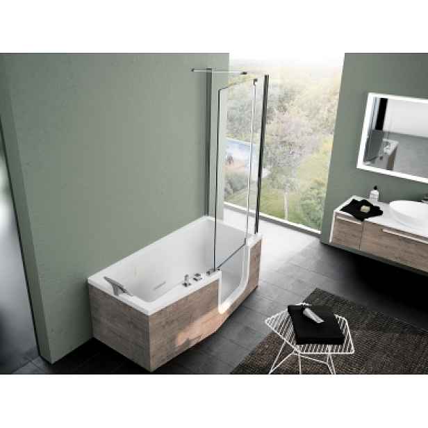 Santech Novellini ROHOVÁ VANOVÁ ZÁSTĚNA COMBY 2 84 x 150 cm 84 x 150 / 75 x 150 levé