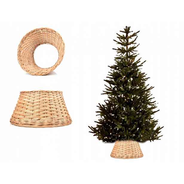 Proutěný obal na stojan pod vánoční stromek, průměr 50 cm