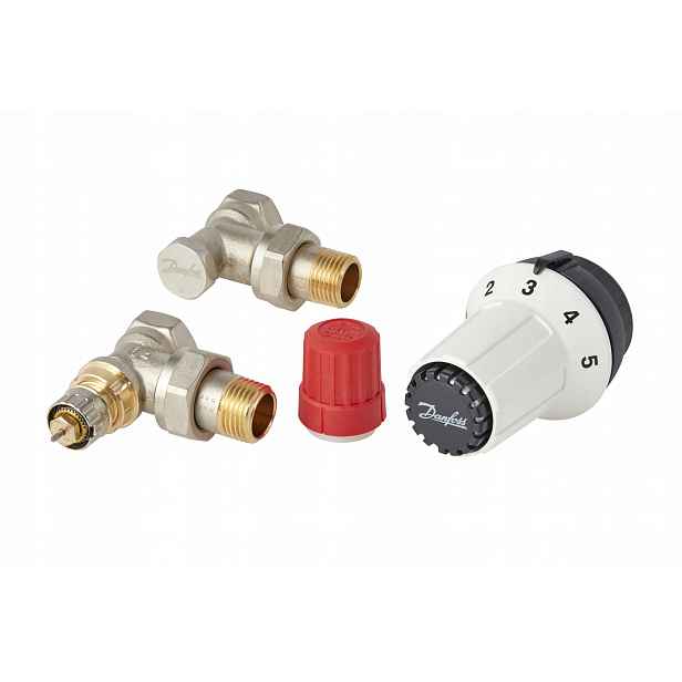 Úhlový ventil termostat hlavice úsek 1/2 Danfoss