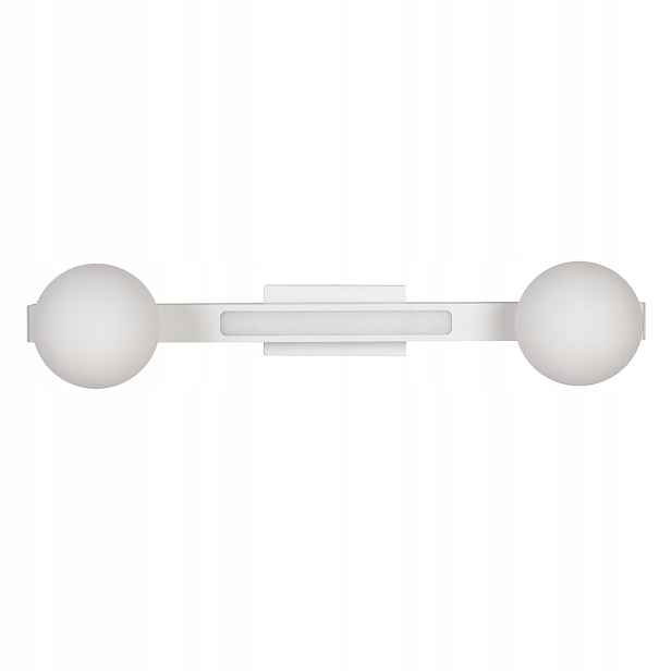 Led nástěnné svítidlo 2xG9 moderní bílé do ložnice 50 cm Milagro