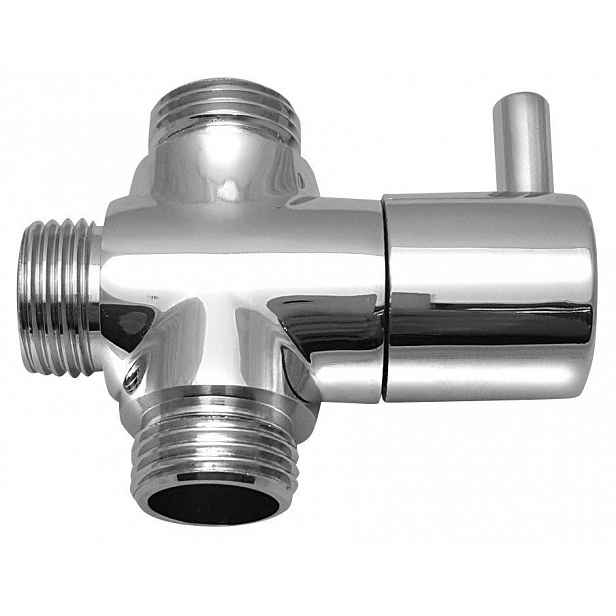 AQUALINE - Přepínač sprchového sloupu M1/2"-M1/2"xM1/2", chrome NDSL420