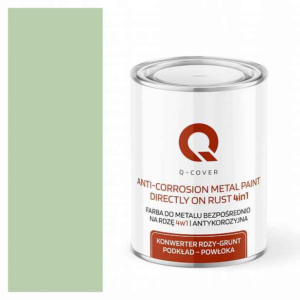 Barva Na Kov Na Rez Aluminium 4v1 Zelená Pastelová Ral 6019 Mat 1L