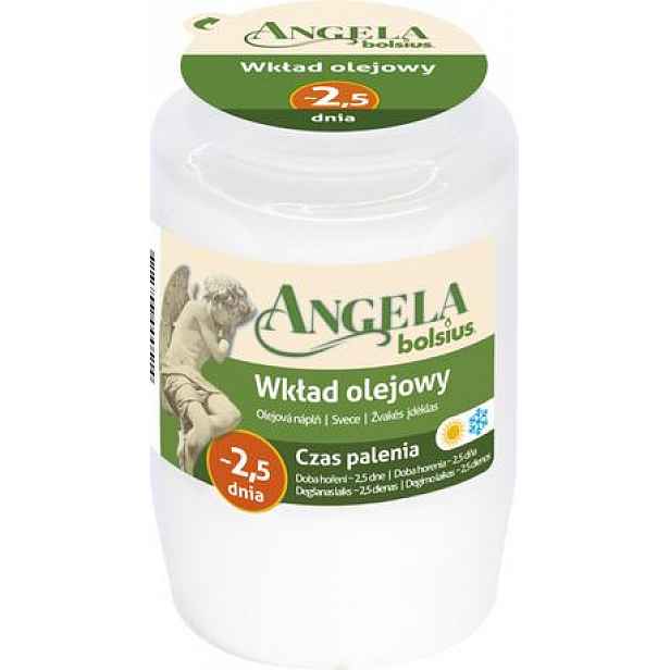 Bolsius NÁPLŇ OLEJOVÁ ANGELA 3D, BÍLÁ