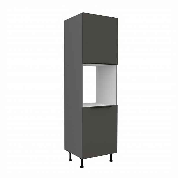 Vysoká skříňka pro vestavnou troubu Aria ANT 60 DP-210 2F Barva korpusu: Antracit, Barva dvířek: GR - Graphite AFM