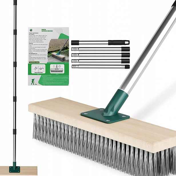 Drátěný Kartáč S Rukojetí 145 CM Na Odstraňování Mechu A Plevele