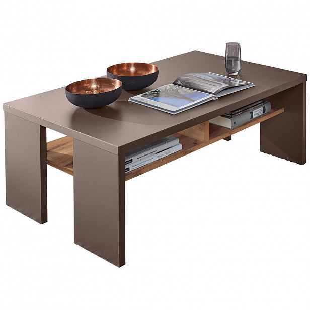 Hom`in KONFERENČNÍ STOLEK, šedá, barvy dubu, kompozitní dřevo, 110/65/40 cm