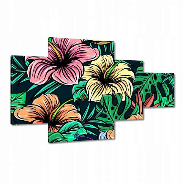 Obrazy 130x80 Monstera Zelený list