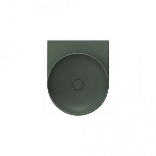 Ravak Yard umyvadlo 40,5x50 cm grey green mat bez otvoru pro baterii XJX08040000