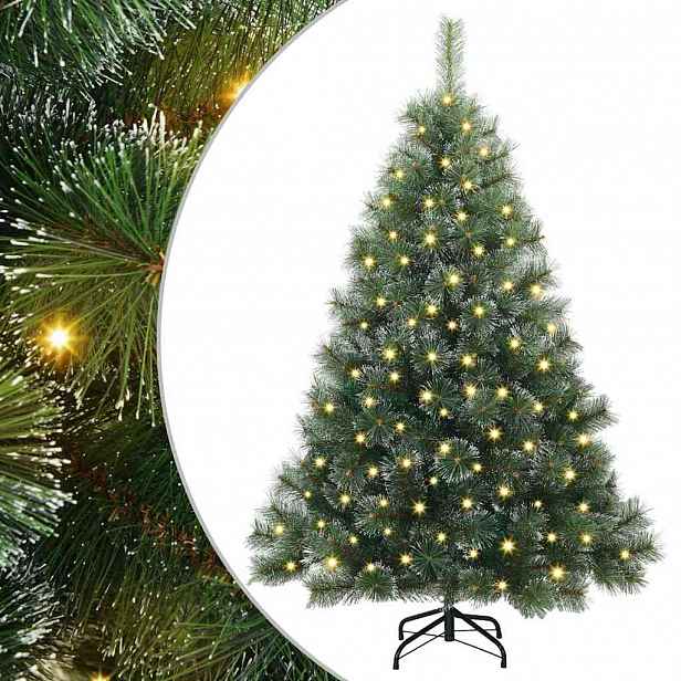 vidaXL Umělý vánoční stromeček s stojanem Zelená 120 cm PE a PVC