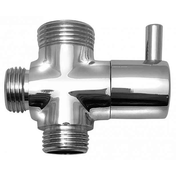 AQUALINE - Přepínač sprchového sloupu M1/2"-M1/2"xM3/4", chrome NDSL430