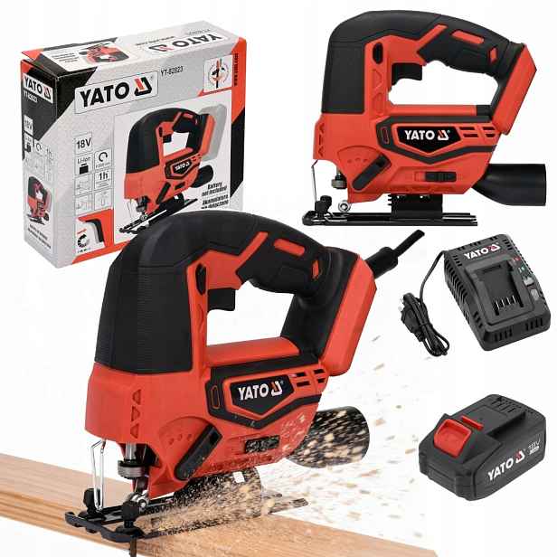 Set Přímočará Pila 18V 4AH Akumulátor Nabíječka Yato YT-82823