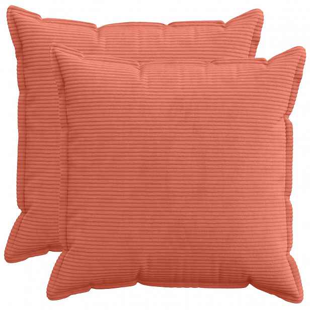 vidaXL Povlak na polštář 2 ks HOUTEN Červená oranžová 60 x 60 cm