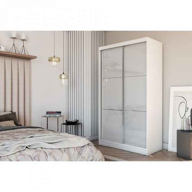 Kvalitní Šatní Skříň Viviana 120cm Bílá
