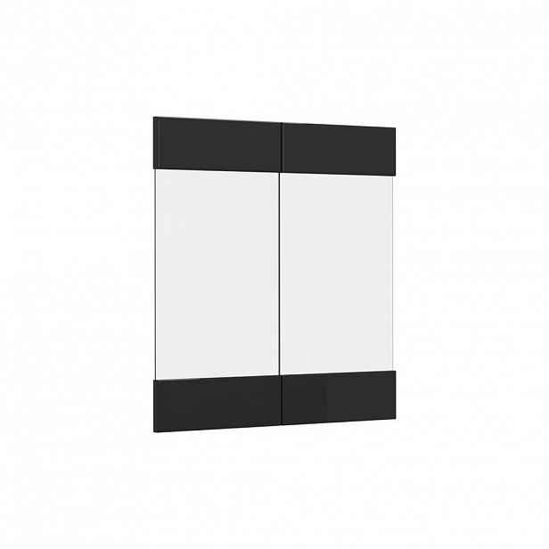 Vicco KUCHYŇSKÁ DVÍŘKA R-Line Černý vysoký lesk 59.2 x 59 cm nábytková čela pro závěsnou vitrínu