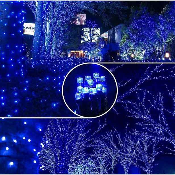 Vánoční Osvětlení Na Stromeček 500 Led Spojovací Barva Modrá
