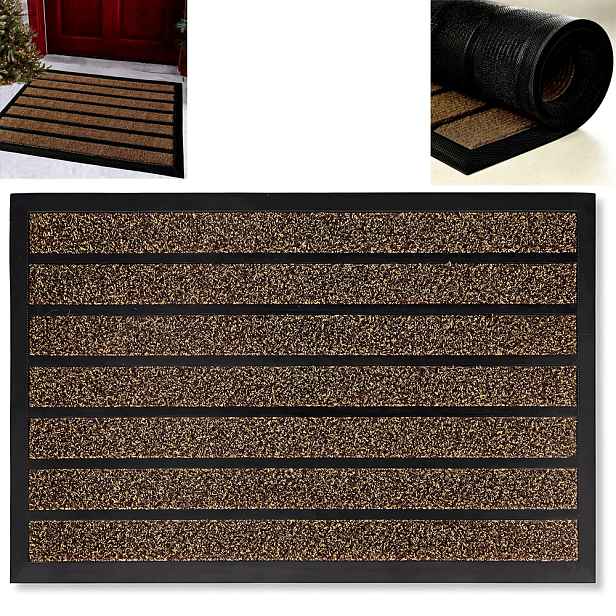 Vnější Stěrač Pod Dveře 60 x 90 Podložka Do Bot Velká Hnědá