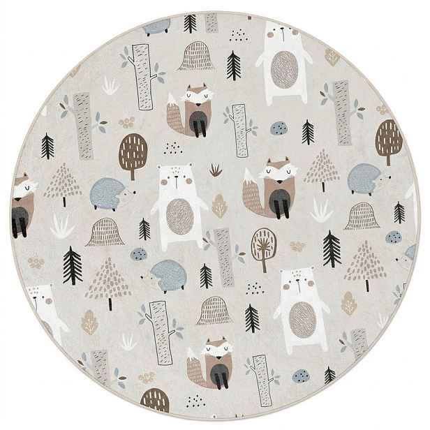 Pratelný dětský koberec ø150 cm Forest Friends – Mila Home