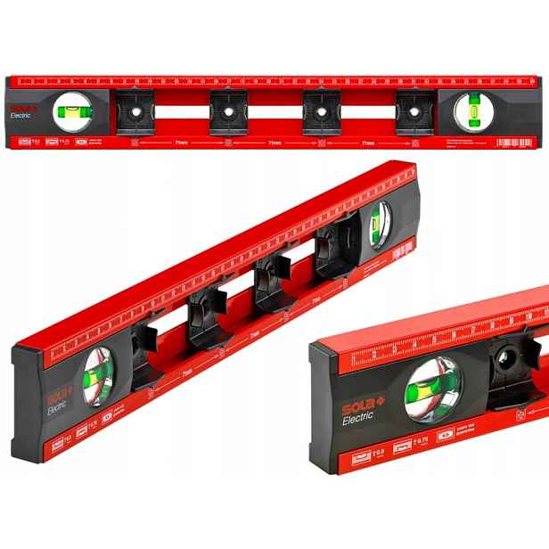 Vodováha Sola Electric alu 41 cm 2 libely pro značkovací zásuvky