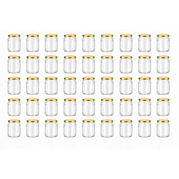 Zavařovací Sklenice 720 ml x 40. Zlatý Šroubovací Víčko. Sleď, siláž, med, maso, kompot!