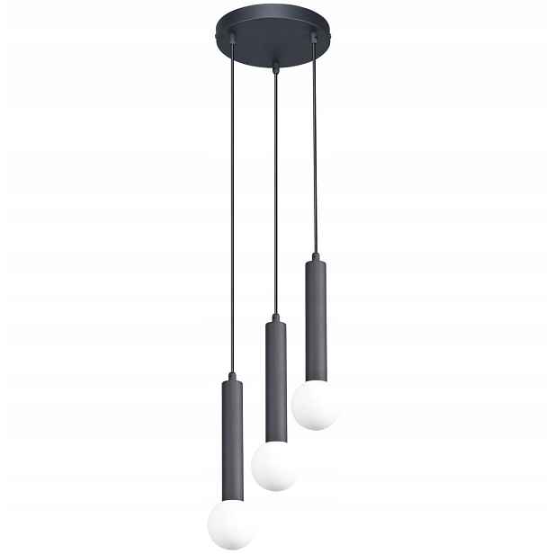 Závěsná stropní lampa černá do obývacího pokoje, kuchyně, moderní Filano 3