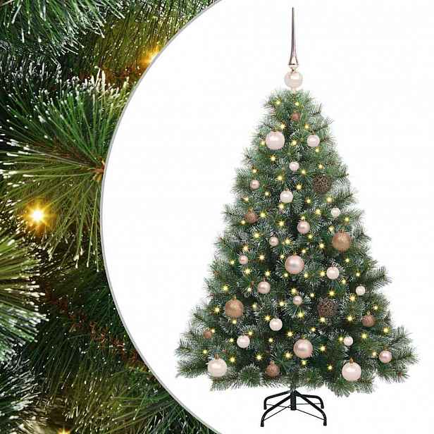 vidaXL Umělý vánoční stromeček s stojanem Zelená 120 cm PE a PVC