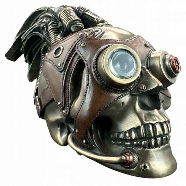 dárek Figura lebka Steampunk Veronese (WU76300V4) socha bronzová