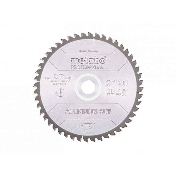 Metabo - Pilový kotouč do hliníku, 160x30 mm, 52 zubů 628296000