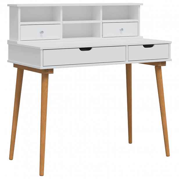 vidaXL Sada toaletního stolu FAUSKE 2 ks Bílá 100 x 50 x 103,5 cm