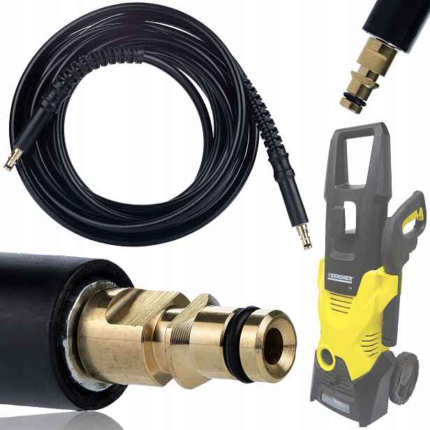 Vysokotlaká Hadice 15 M Nylon Click-click S Krytem Pro Karcher K2-K7