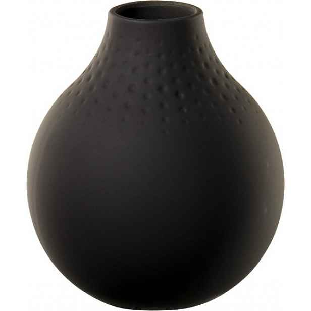 Villeroy & Boch Collier Noir porcelánová váza Perle, 12 cm