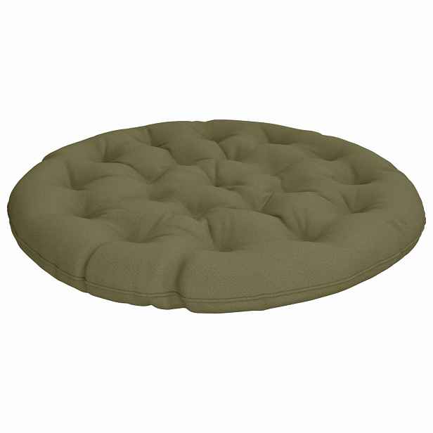 vidaXL Polštář na papasan VIANEN 100% polyester Olivově zelená