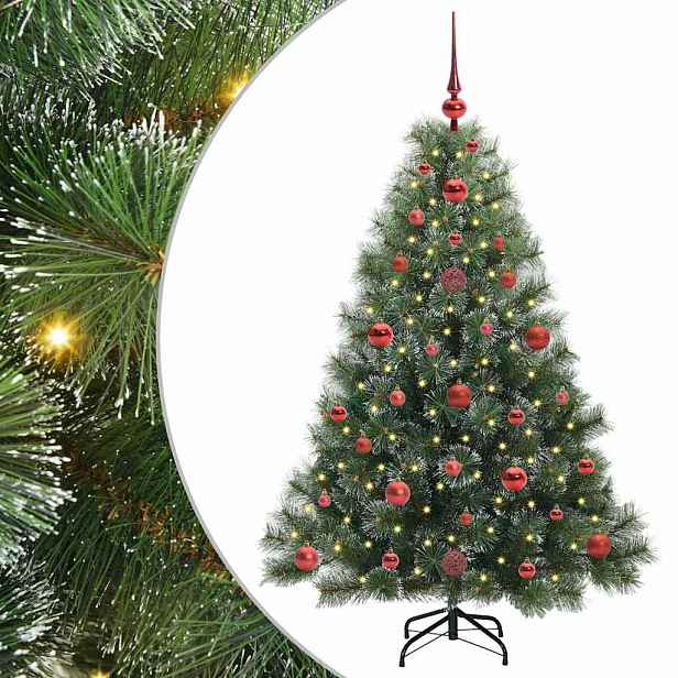 vidaXL Umělý vánoční stromeček s stojanem Zelená 120 cm PE a PVC