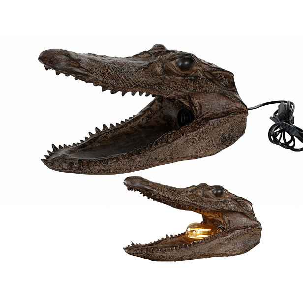 noční stolní lampa na stůl dekorativní Krokodýl do obývacího pokoje ložnice