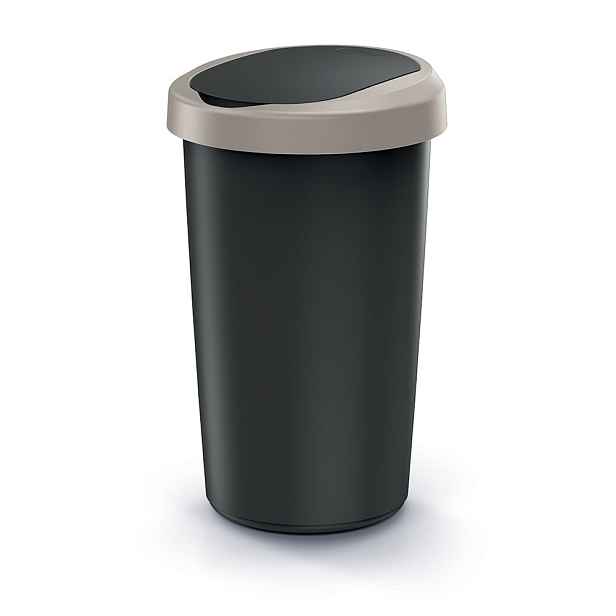 Prosperplast Odpadkový koš COMPACTO 25 L černý/hnědý