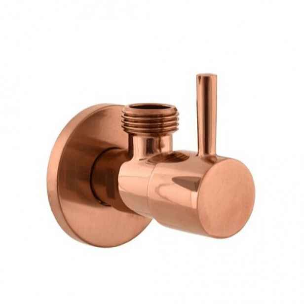 Rohový ventil RAV SLEZÁK 1/2"x3/8" zlatá růžová lesklá RV0238ZRL
