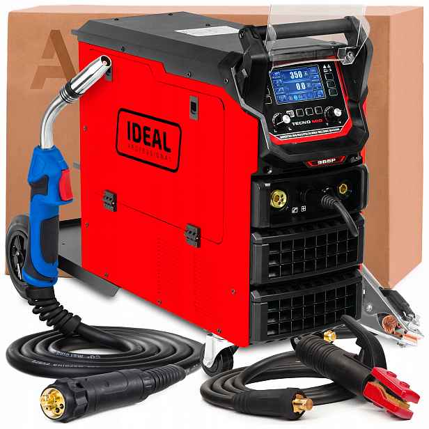 Svařovací Stroj Ideal Tecno Mig 366 Pulse Synergic LCD 400V 350A Mma Lutosvařování