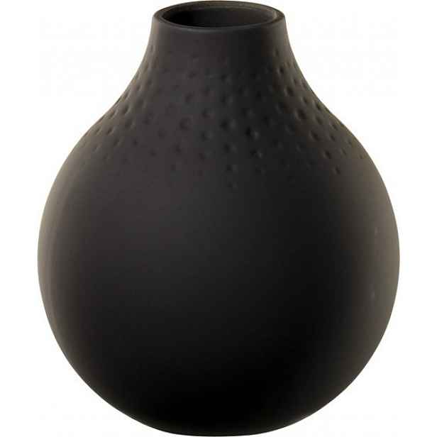 Villeroy & Boch Collier Noir porcelánová váza Perle, 12 cm