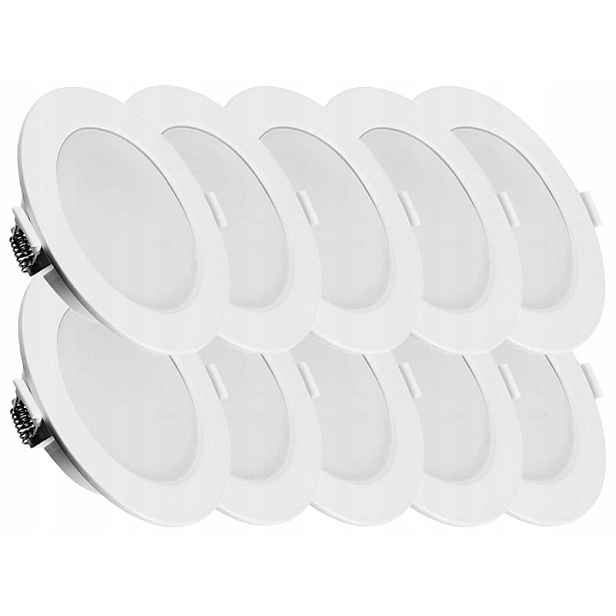 10x Lampa Zápustné svítidlo Panel Svítidlo Slim Led 6W Barva Studená 6500K