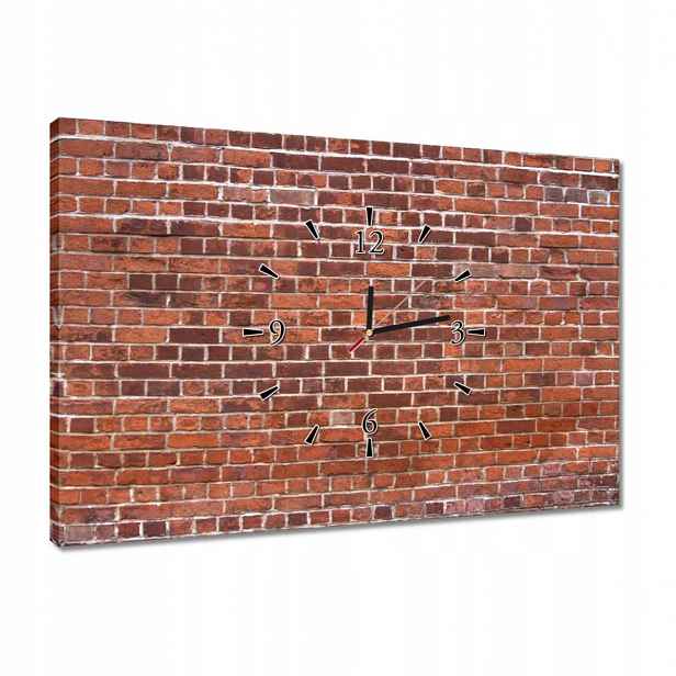 Hodiny 60x40 Cihlová zeď Cihly