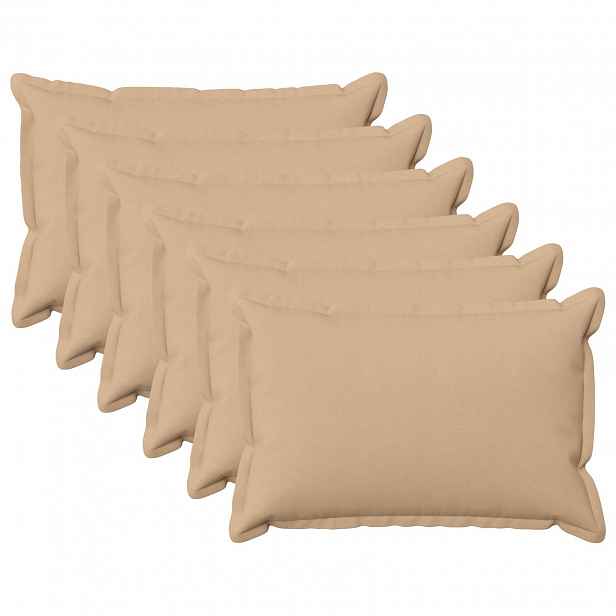 vidaXL Povlak na polštář 6 pcs HOUTEN Krémová 50 x 70 cm Falešný len
