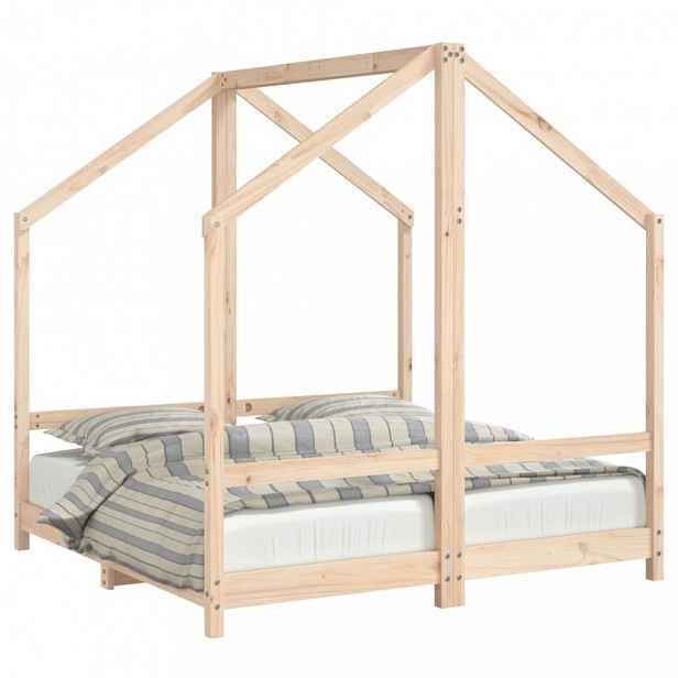 Dvojitá dětská domečková postel Dekorhome 70 x 140 cm