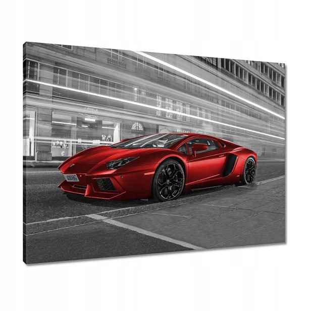 Obrazy 80x60 Červené auto