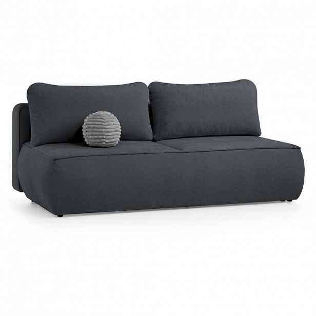 Beautysofa ROZKLÁDACÍ POHOVKA Darling, 2místná s úložným prostorem, černá