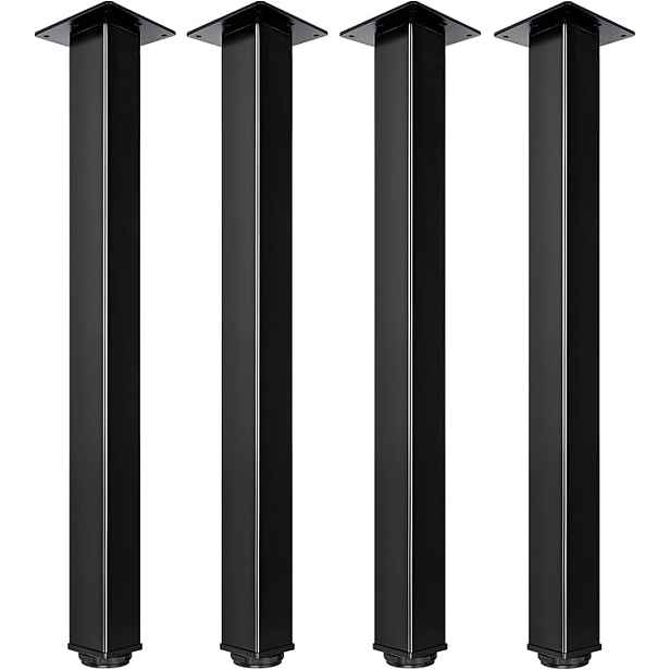 Kovová noha na stůl – stabilní konstrukce 50 × 50 mm 4 kusy