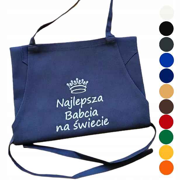 Zástěra pro babičku dárek k Dni babiček od vnučky s jménem babička