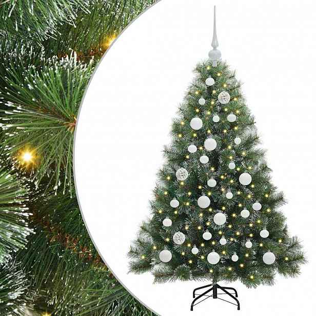 vidaXL Umělý vánoční stromeček s stojanem Zelená 120 cm PE a PVC
