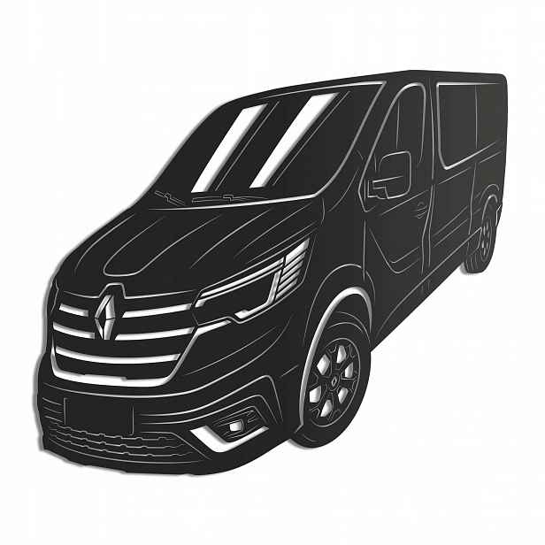 Dřevěný 3D obraz Renault Trafic Minibus Nástěnný Dárek XL
