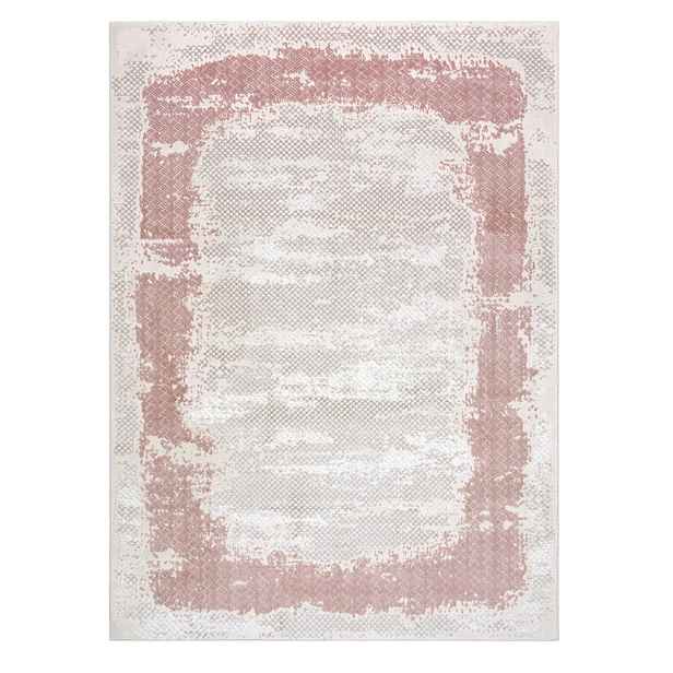 Kusový koberec Core A004 Frame beige/pink, 180x270, růžová, chodba / předsíň, Dywany Łuszczów